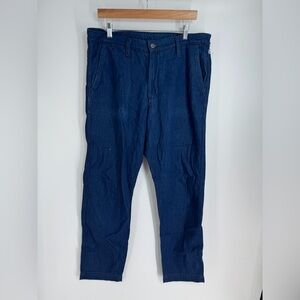 Bonobos Mid Rise Skinny Leg Dark Wash Back Pocket Zip Up Pants